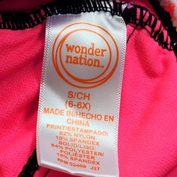 Wonder Nation Girls Sz 6 - 6X Halter One Piece Swimsuit - Picture 7 of 7